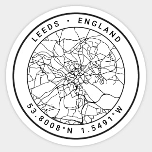 Leeds Map Sticker